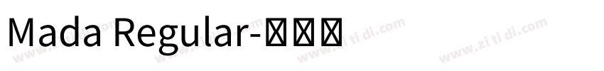 Mada Regular字体转换